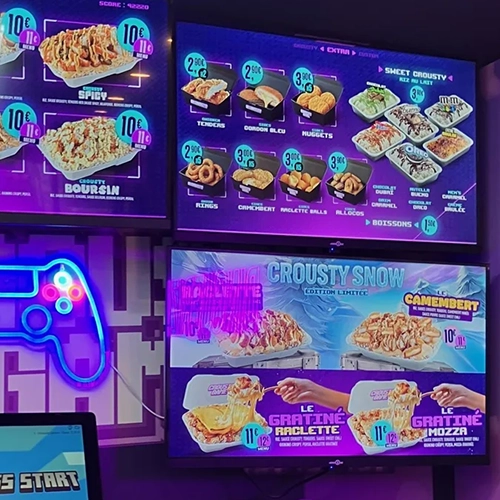 Menu Board Dynamique Fast Food Professionnel